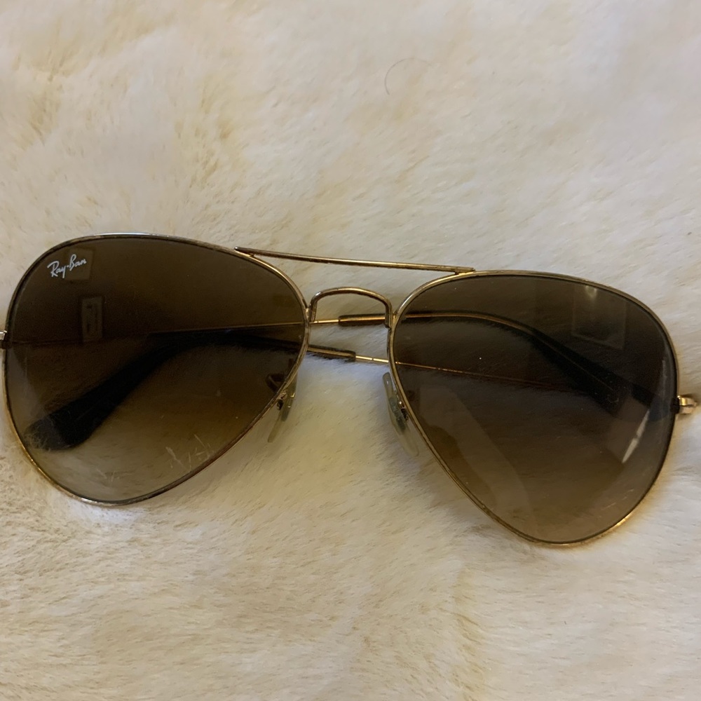 Ray-ban metal aviator large sunglasses